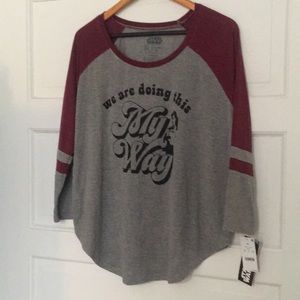 BNWT Star Wars football 3/4 sleeve tee